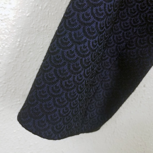 Tahari Women's Navy Blue French Shell Jacket Suit Coat Blazer - Picture 7 of 8